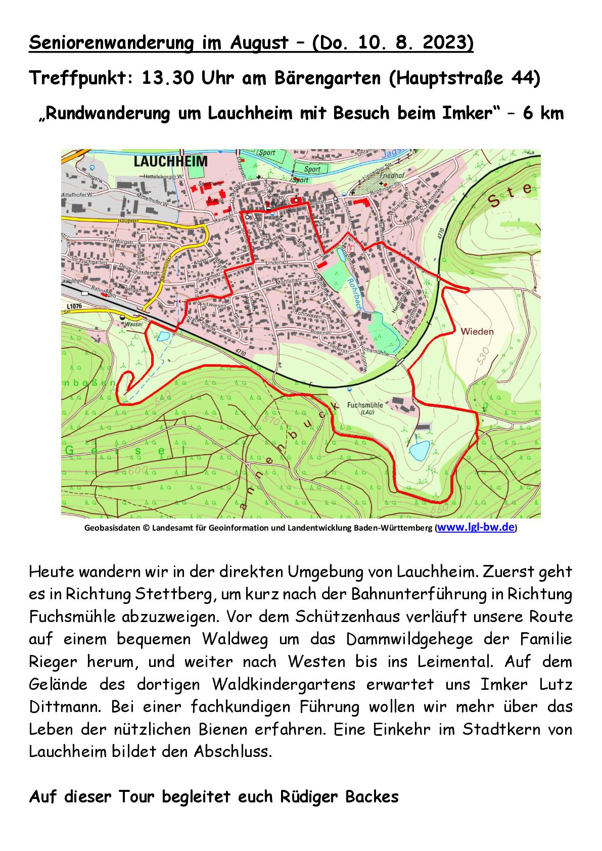 08 Rundwanderung um Lauchheim mit Besuch beim Imker 6 km 001