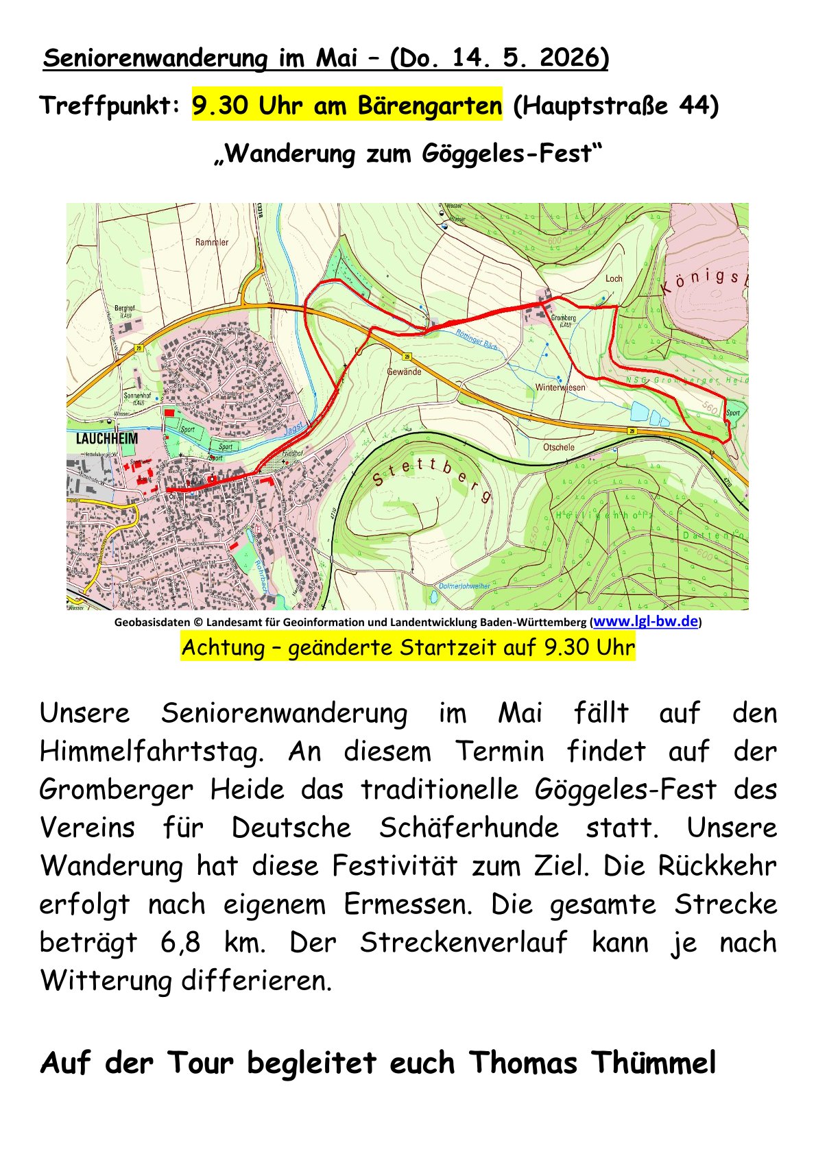 05 Wanderung zur Gromberger Heide 68 km