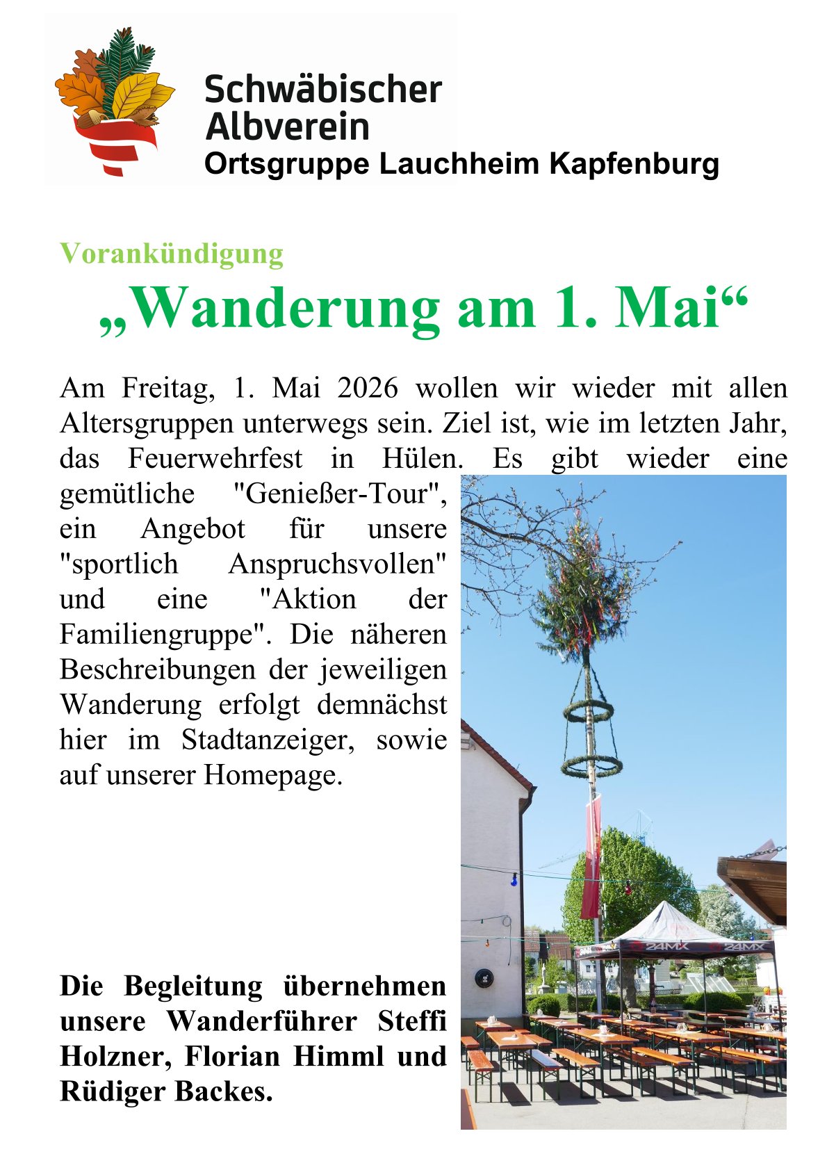 05 a Vorankündigung 1. Mai